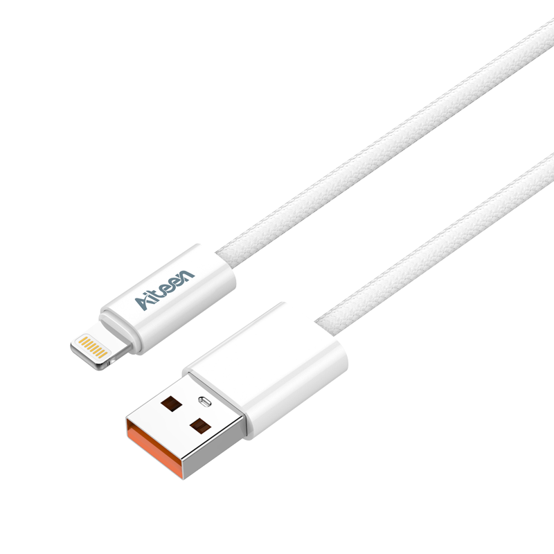 A25-LW Lightning Data Cable 1mm 25W Fast Charging White Color